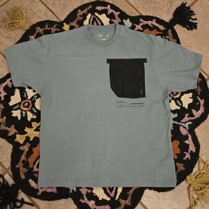 🔥🔥 Jordan 23Engineered Men's Blue T-Shirt with Black Pocket Nike Size L🔥🔥